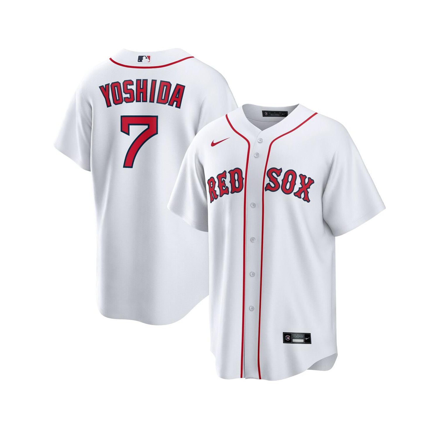 Men's Masataka Yoshida White Boston Red Sox Home Official Replica Player Jersey