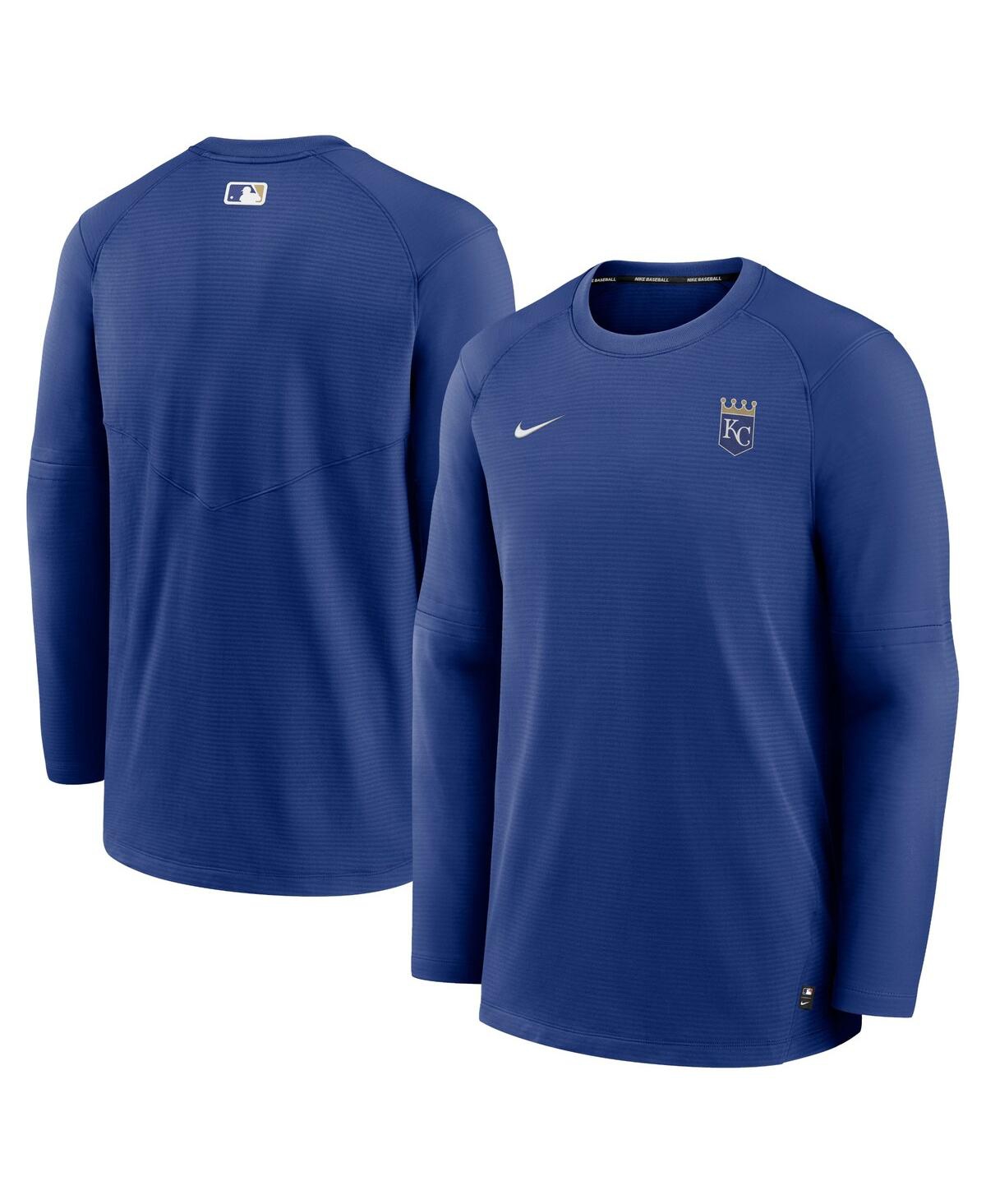 Men's NikeKansas City Royals Authentic Collection Logo Performance Long Sleeve T-shirt - Royal