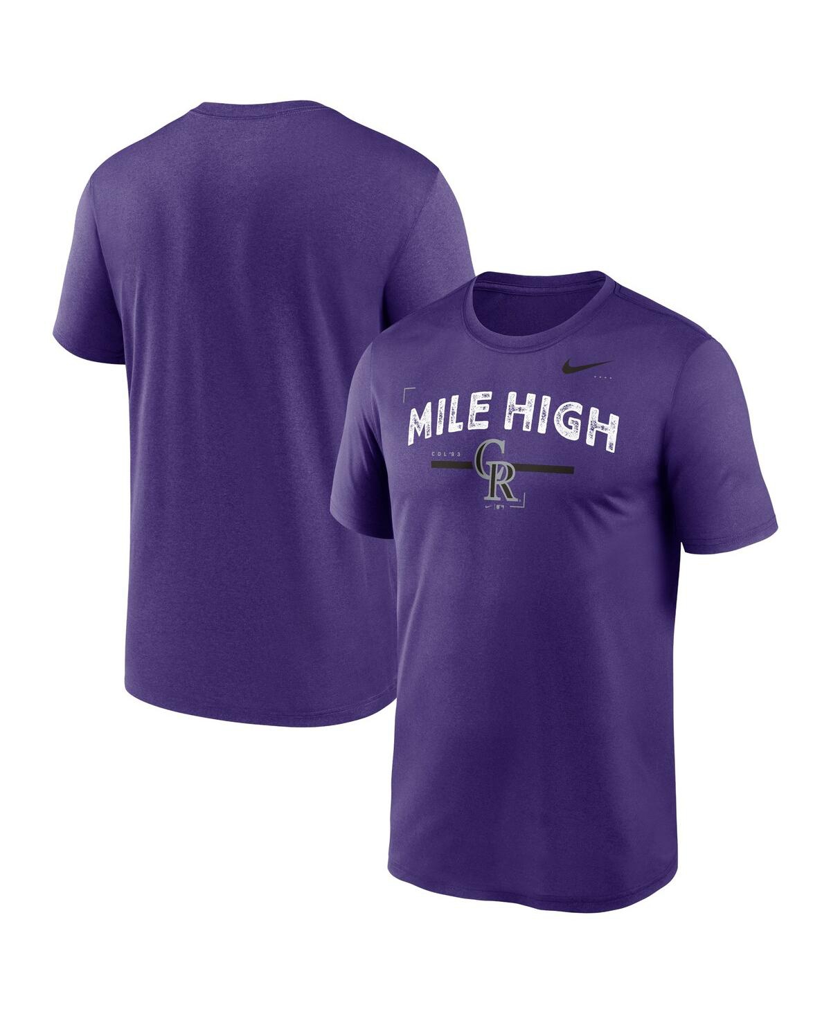 Shop Nike Men's  Purple Colorado Rockies Local Legend T-shirt