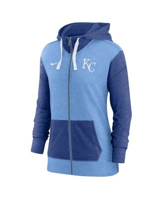 Women's Light Blue Kansas City Royals Full Zip Hoodie