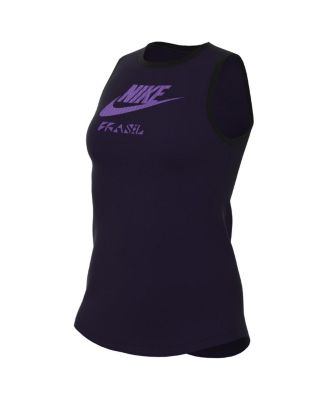 Women's Navy Brazil Women's National Team Futura Tank Top