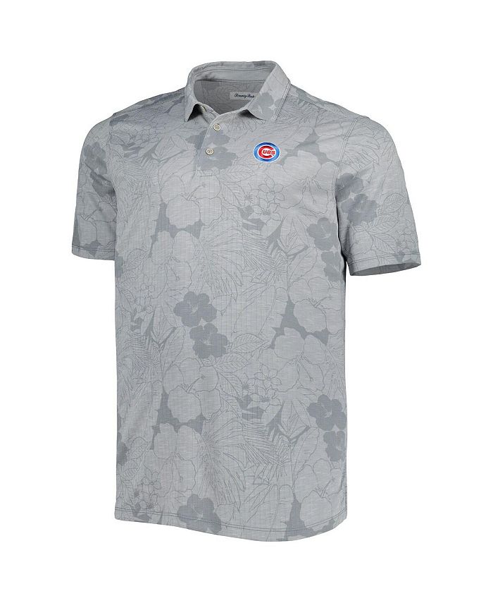 Tommy Bahama Men's Gray Chicago Cubs Big and Tall Miramar Blooms Polo ...