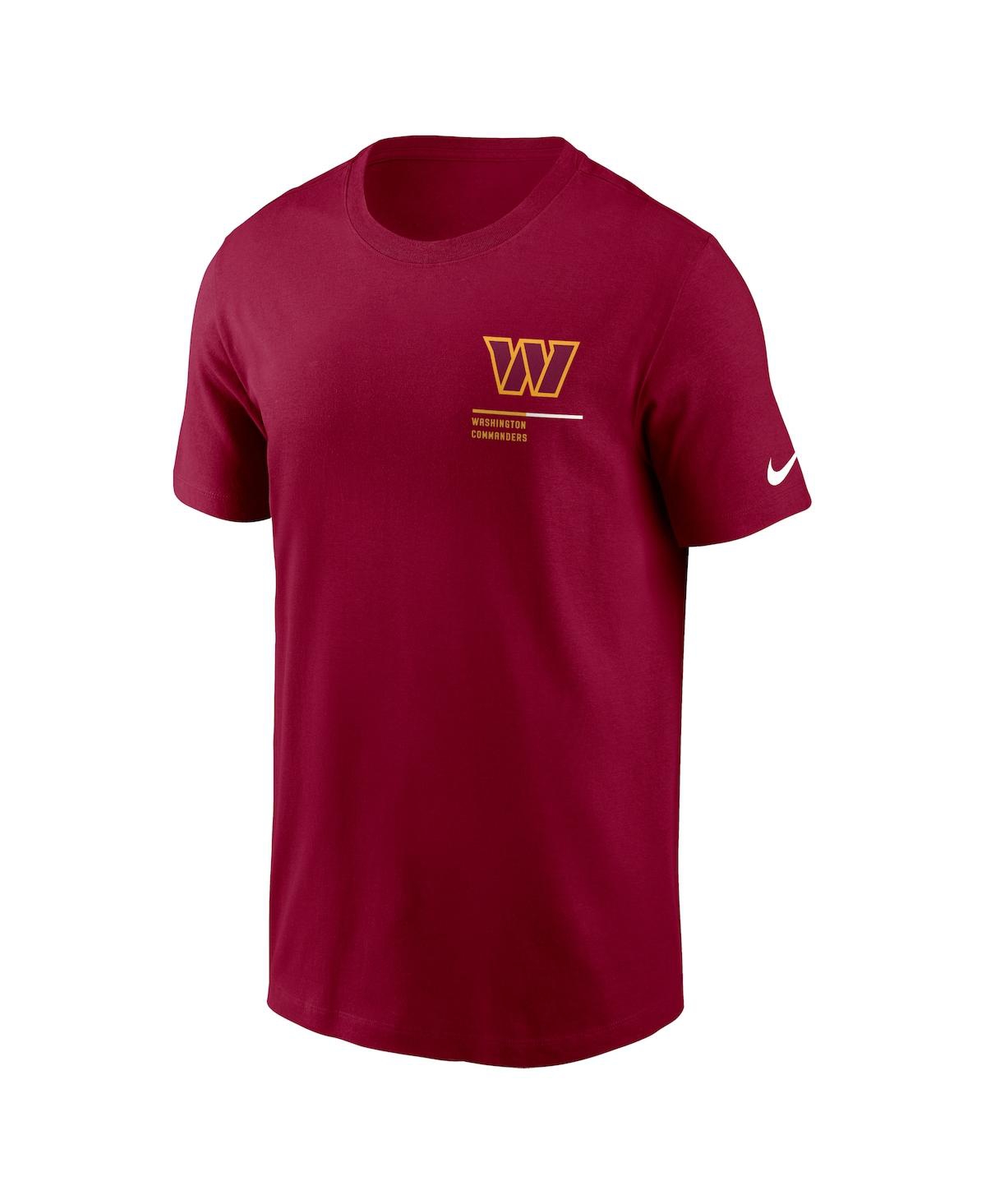 Shop Nike Men's  Burgundy Washington Commanders Team Incline T-shirt