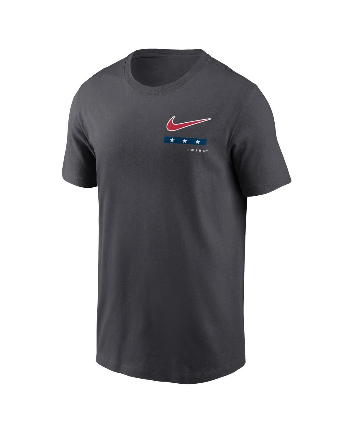 Shop Nike Men's  Minnesota Twins Americana T-shirt In Anthracite