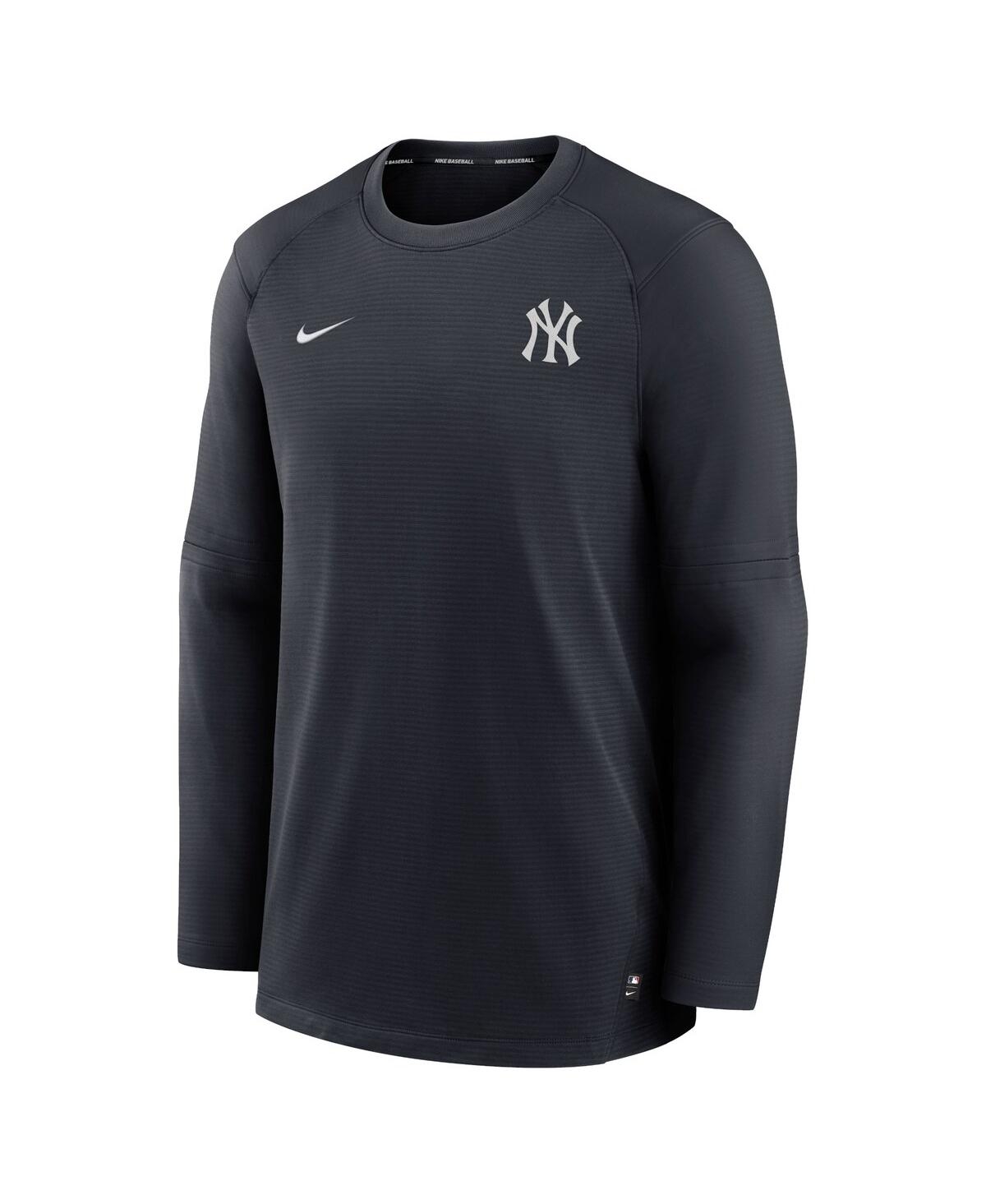 Men's NikeNew York Yankees Authentic Collection Logo Performance Long Sleeve T-shirt - Navy