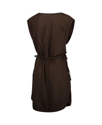 Women's Brown San Diego Padres G.O.A.T Swimsuit Cover-Up Dress
