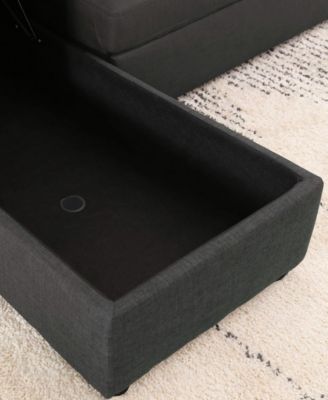 Newton 2 Piece Storage Sofa Bed Sectional
