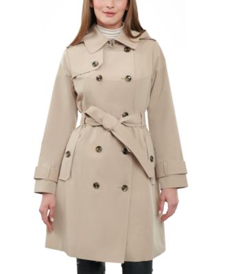 Macy's double breasted coat best sale