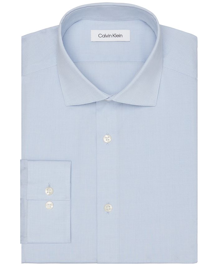 Macy's calvin klein discount white dress shirt