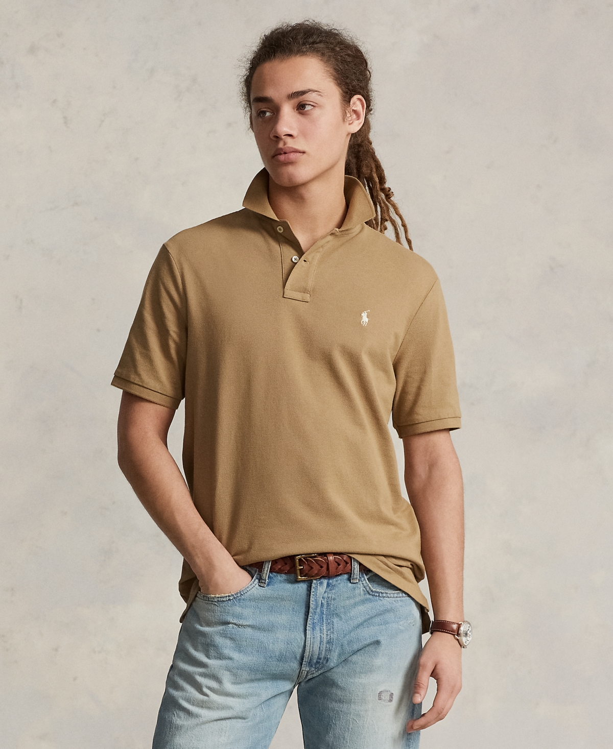 POLO RALPH LAUREN MEN'S CLASSIC-FIT MESH POLO SHIRT