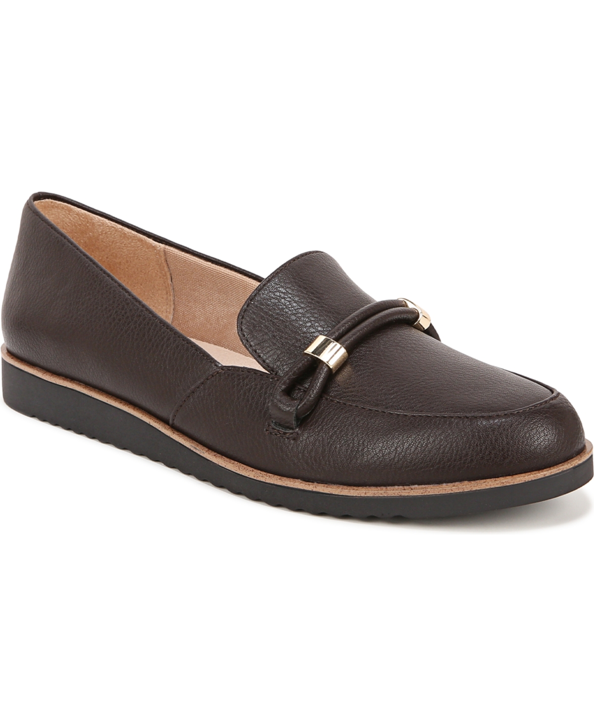 Lifestride Zahara Slip-ons In Chocolate Brown Faux Leather