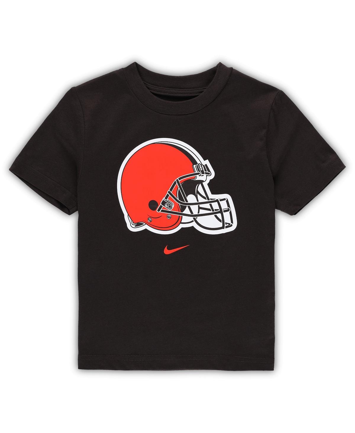 Nike Babies' Toddler Boys And Girls  Brown Cleveland Browns Logo T-shirt