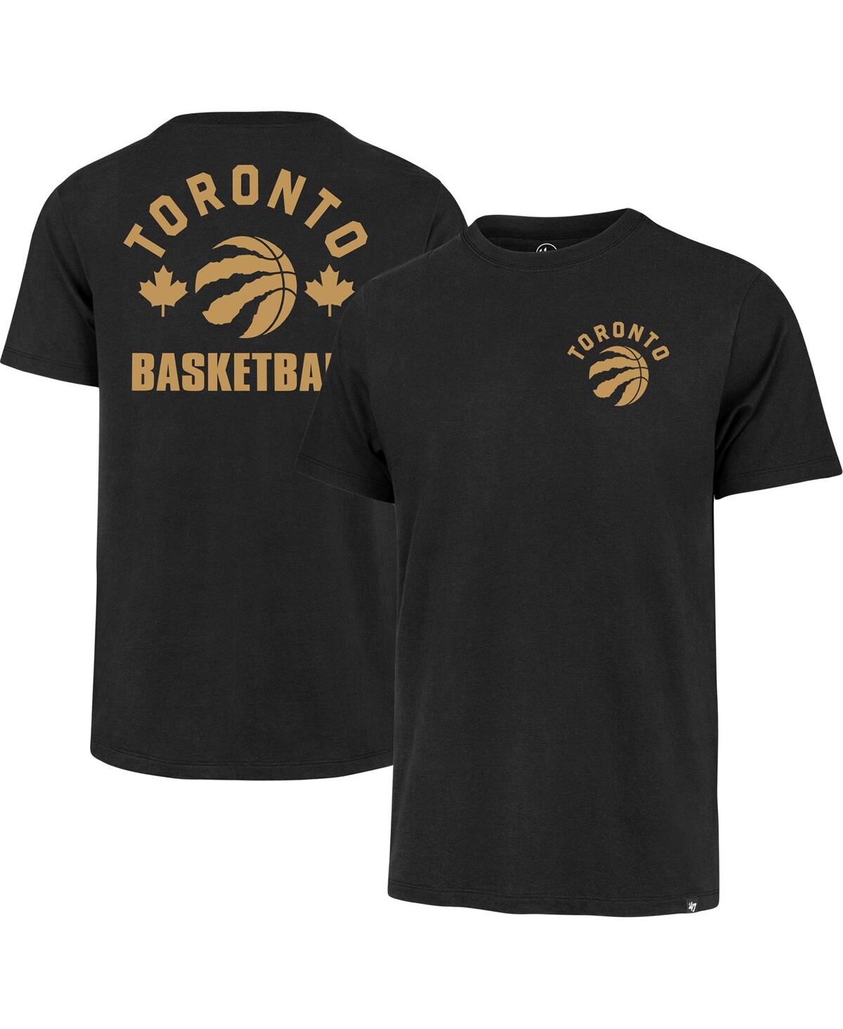 47 Brand Men's ' Black Toronto Raptors 2022/23 City Edition Backer Franklin T-shirt