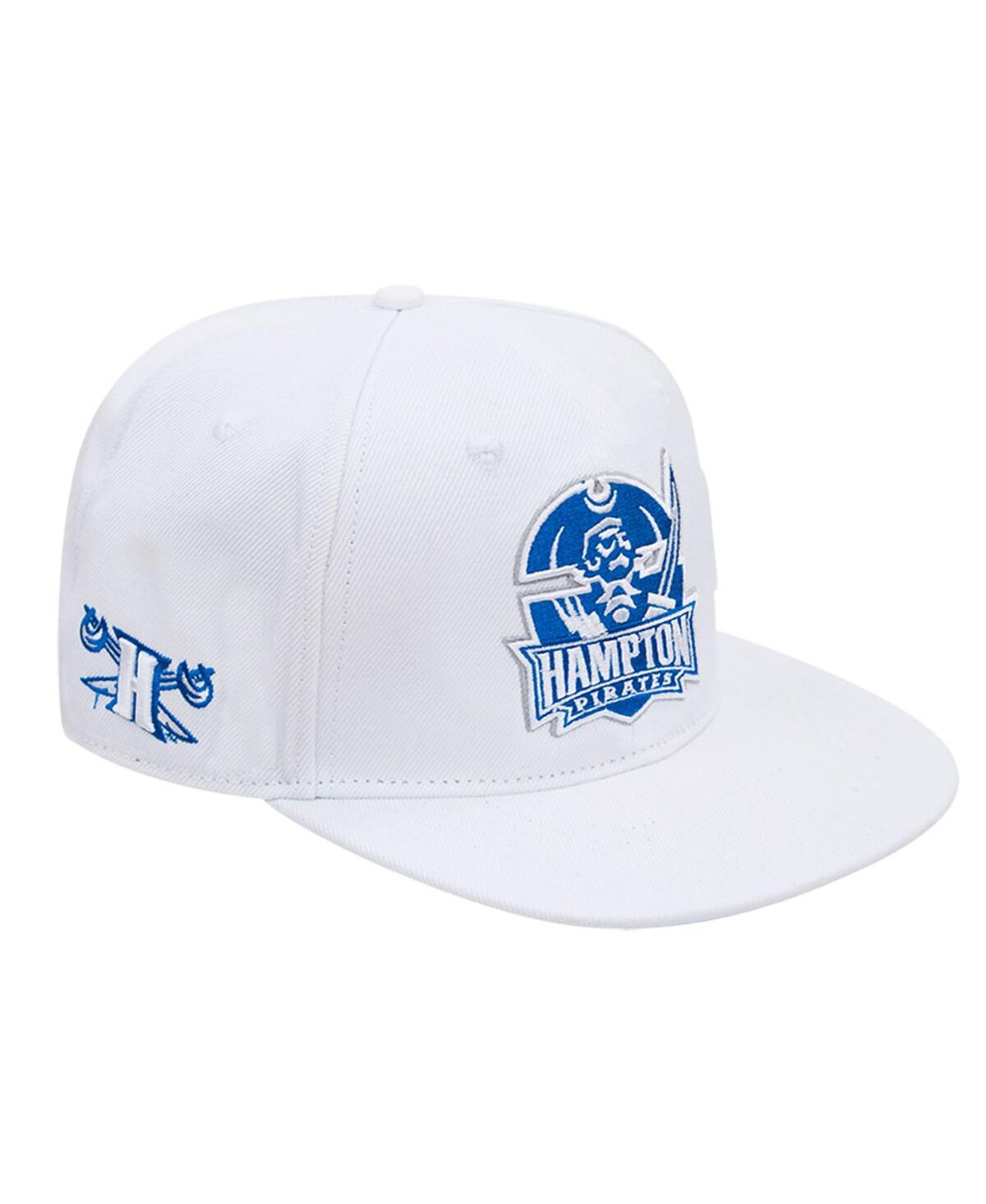 Shop Pro Standard Men's  White Hampton Pirates Evergreen Wool Snapback Hat