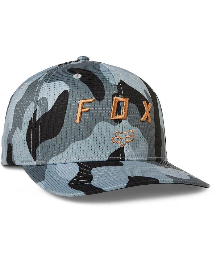 Fox Men's Black Vzns Camo Tech Flex Hat - Macy's