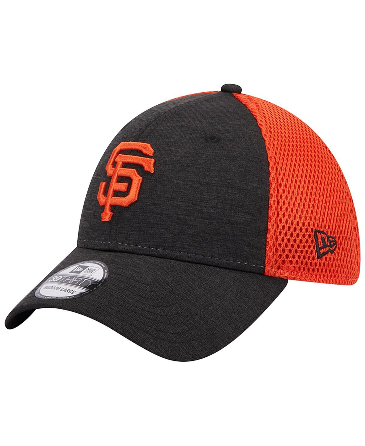 New Era Men's  Black San Francisco Giants Shadow Neo 39thirty Flex Hat In Black