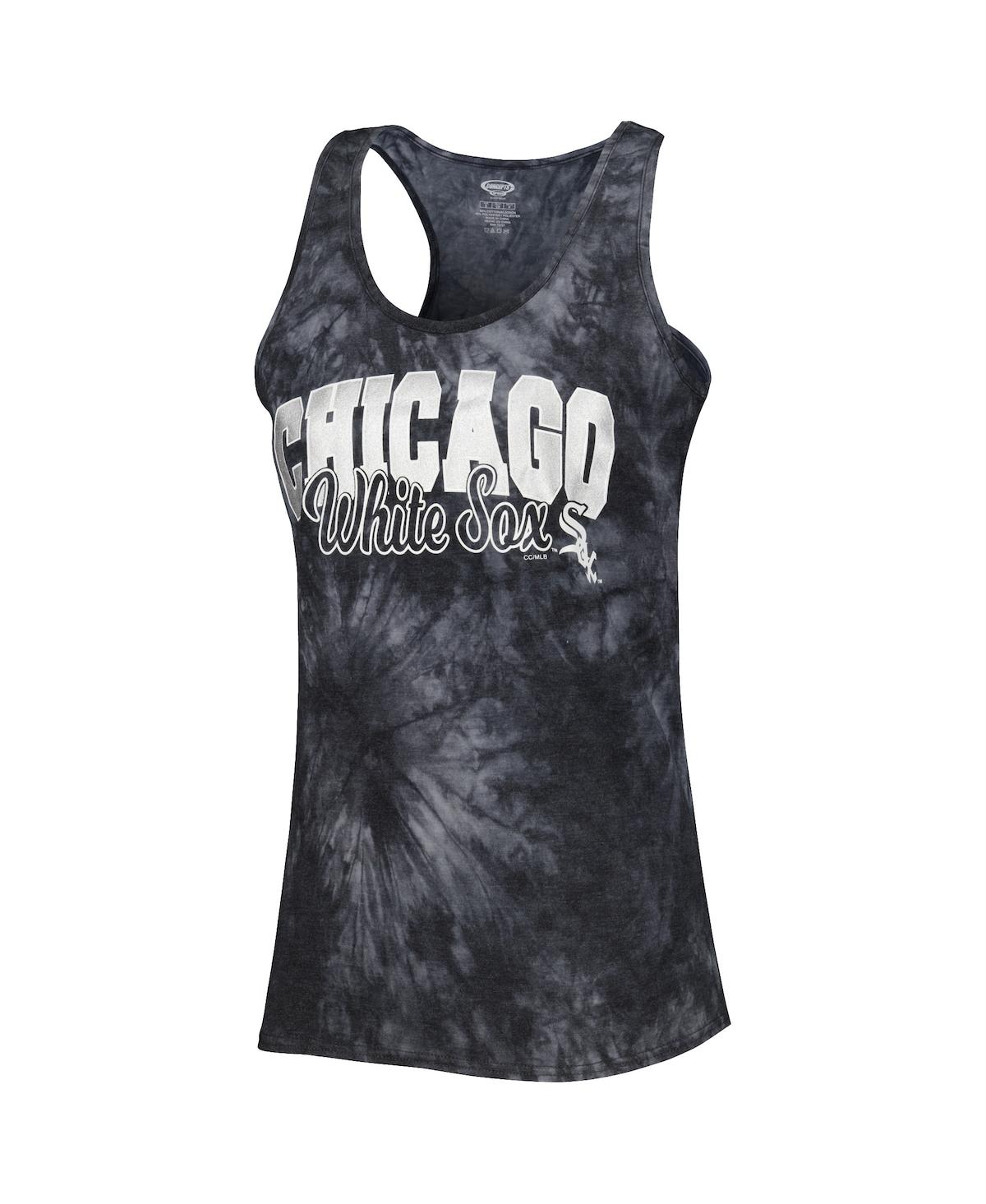 CONCEPTS SPORT WOMEN'S CONCEPTS SPORT CHARCOAL CHICAGO WHITE SOX BILLBOARD RACERBACK TANK TOP AND SHORTS SLEEP SET 