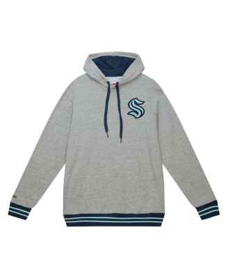 Men's Heather Gray Seattle Kraken Classic French Terry Pullover Hoodie