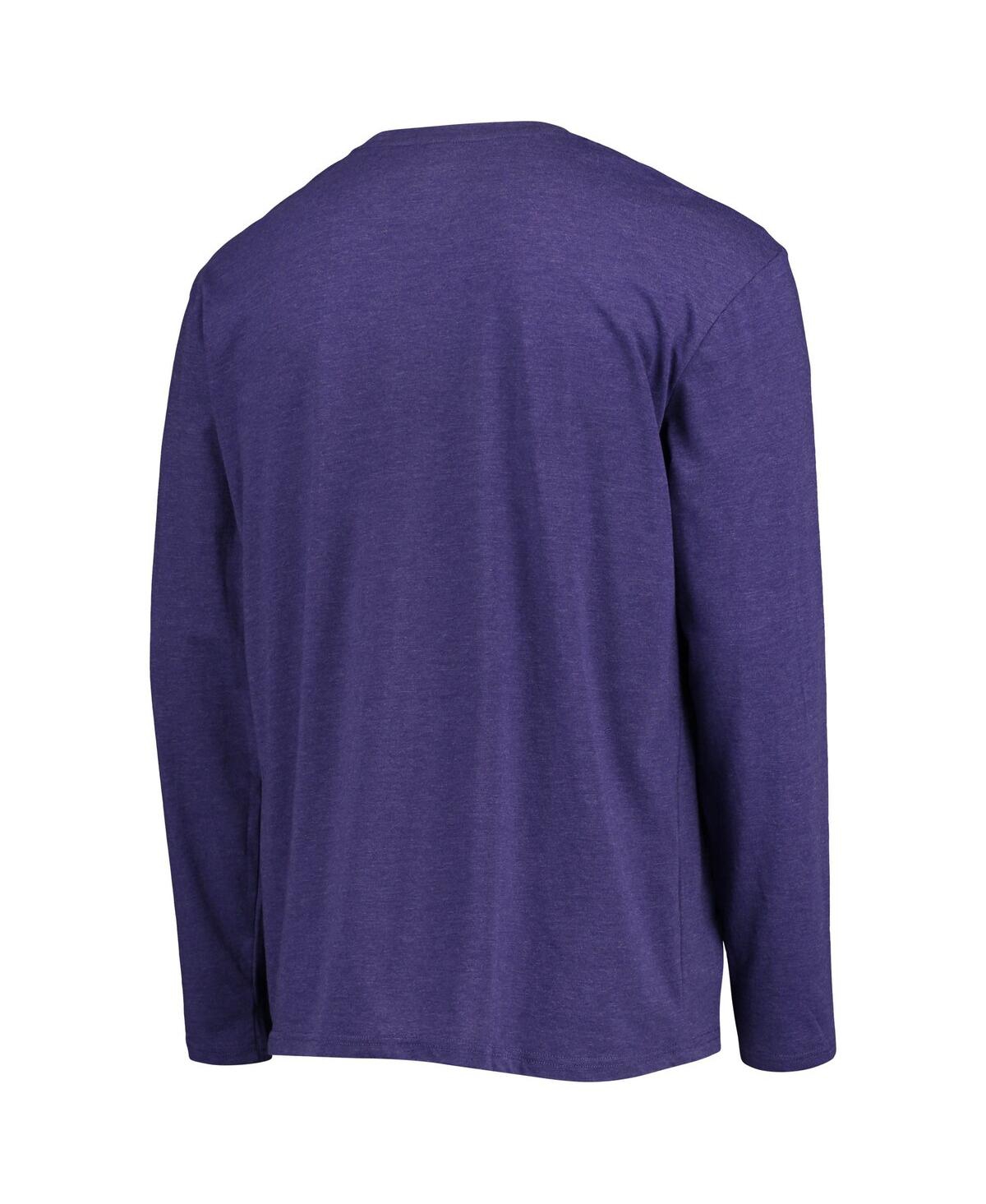 Shop Concepts Sport Men's  Black, Purple Phoenix Suns Long Sleeve T-shirt And Pants Sleep Set In Black,purple