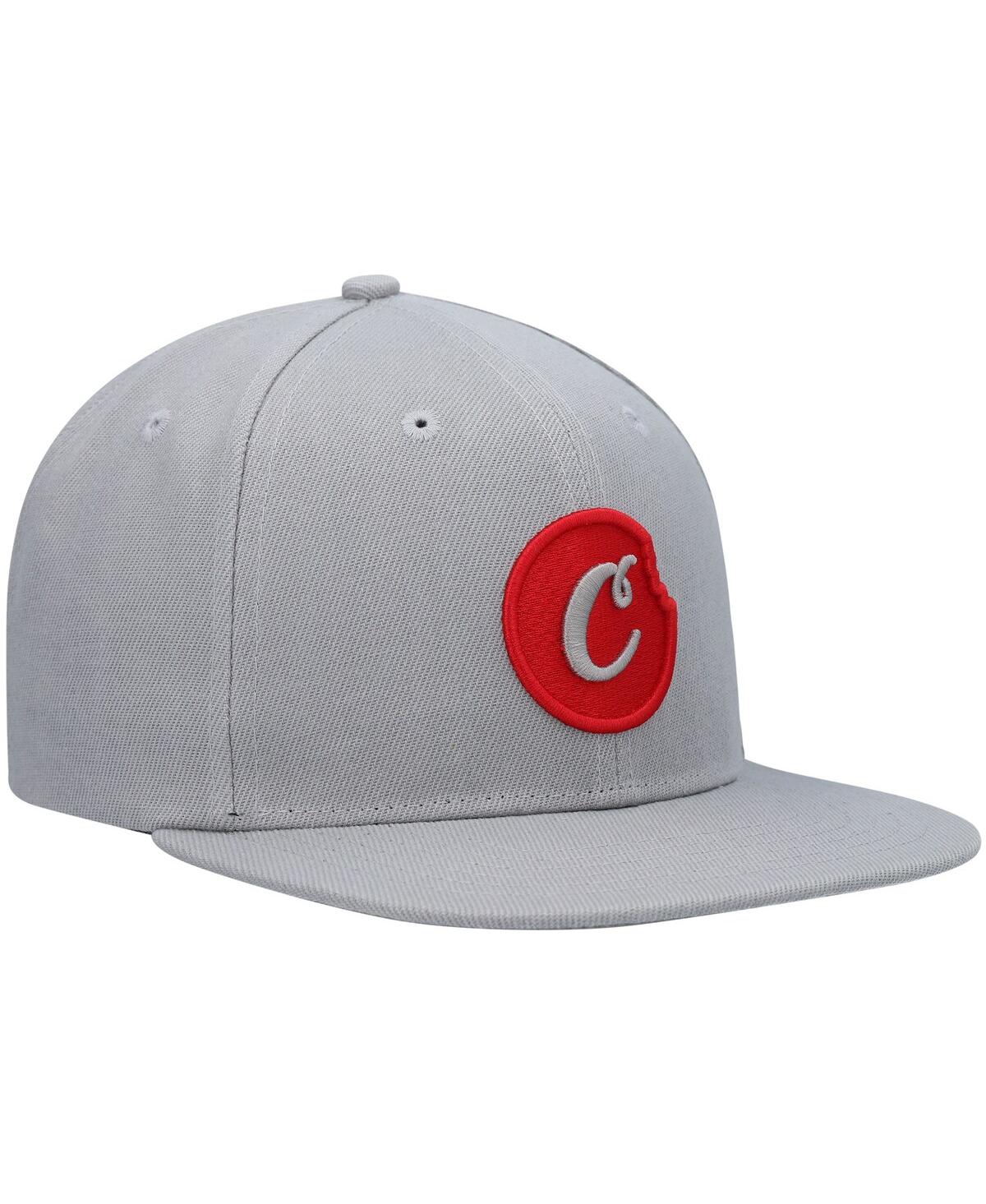 Shop Cookies Men's  Gray C-bite Solid Snapback Hat