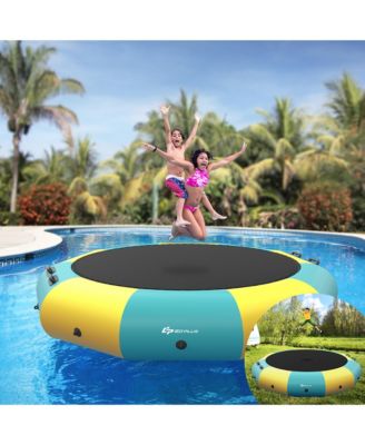 10FT Inflatable Water Bouncer Splash Padded Water Trampoline
