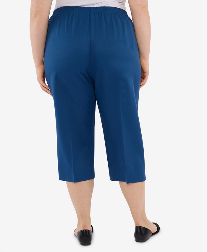 Alfred Dunner Plus Size Scenic Drive Enriched Classic Capri Pants ...