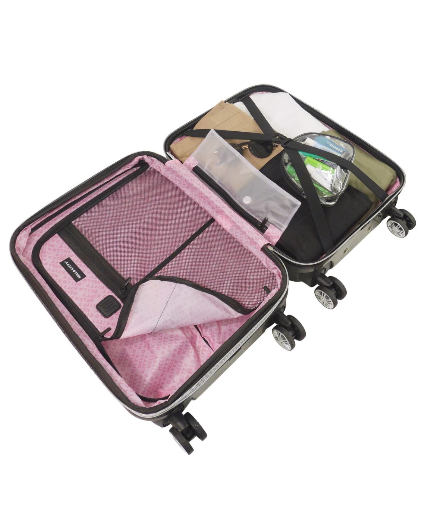 Чемодан FUL Hello Kitty Pose All Over Print 29" Hard-Sided Luggage, цвет: Чёрный — фото 5