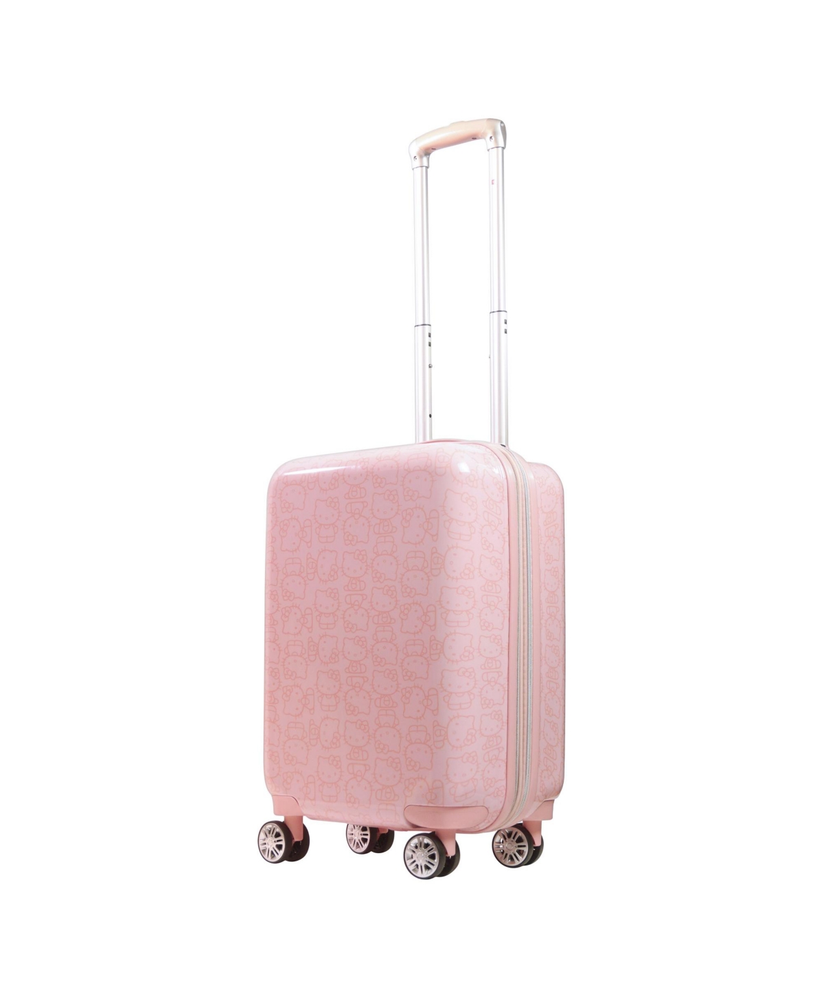 Ful Hello Kitty Pose All Over Print 25" Hard-sided Luggage In Pink