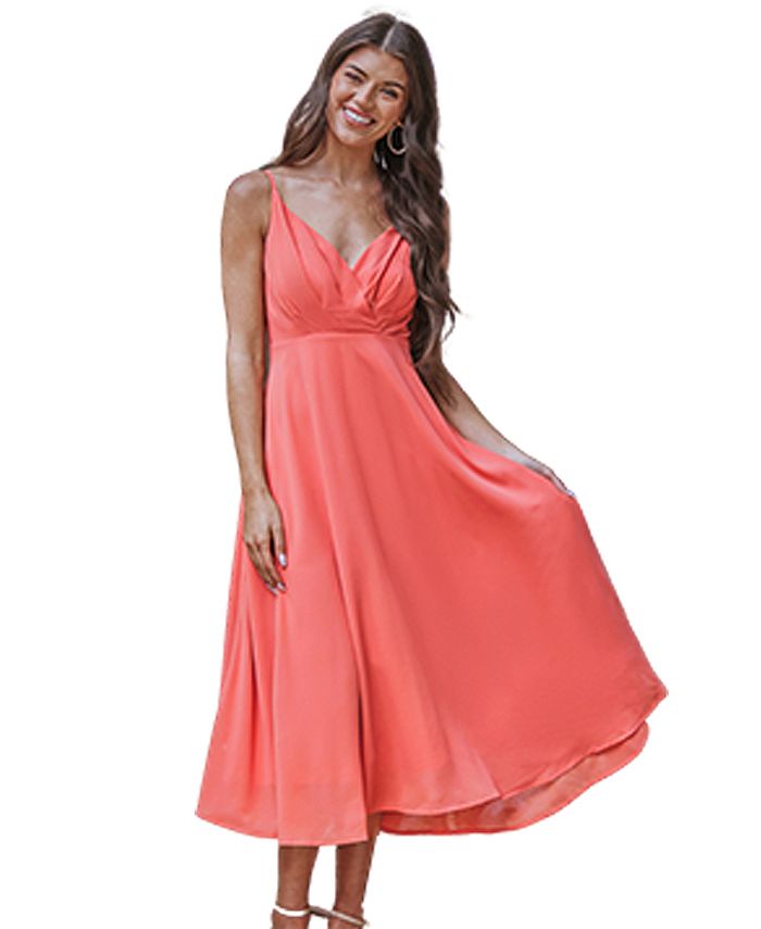 Macys coral on sale dresses