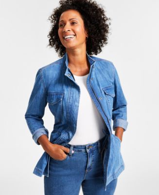 AMERI　OVER CHAMBRAY JACKET COAT AMERI OVER CHAMBRAY JACKET COAT AMERI OVER CHAMBRAY JACKET