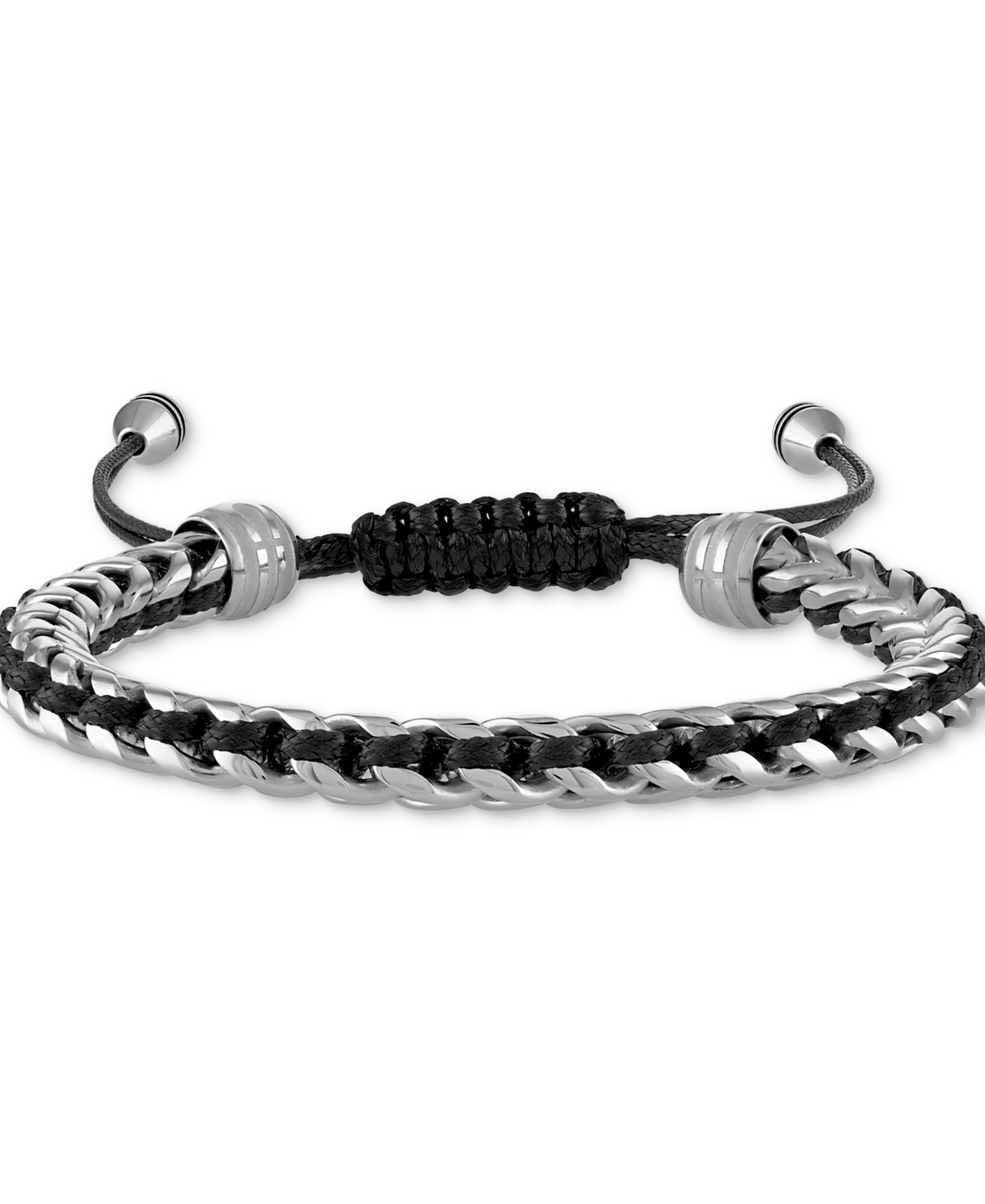 Bulova Men's Icon Cord Bracelet in Stainless Steel - Na