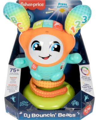 Shop Fisher Price Dj Bouncin Beats Baby Learning Toy With Music Lights Bouncing Action In Multi