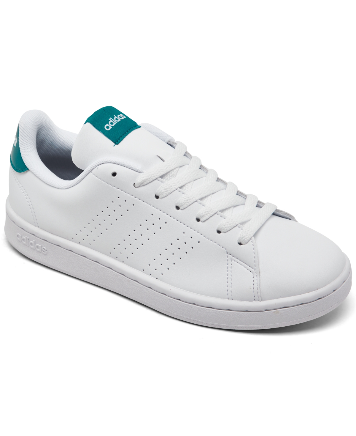 Adidas Originals Women's Advantage Casual Sneakers From Finish Line In White