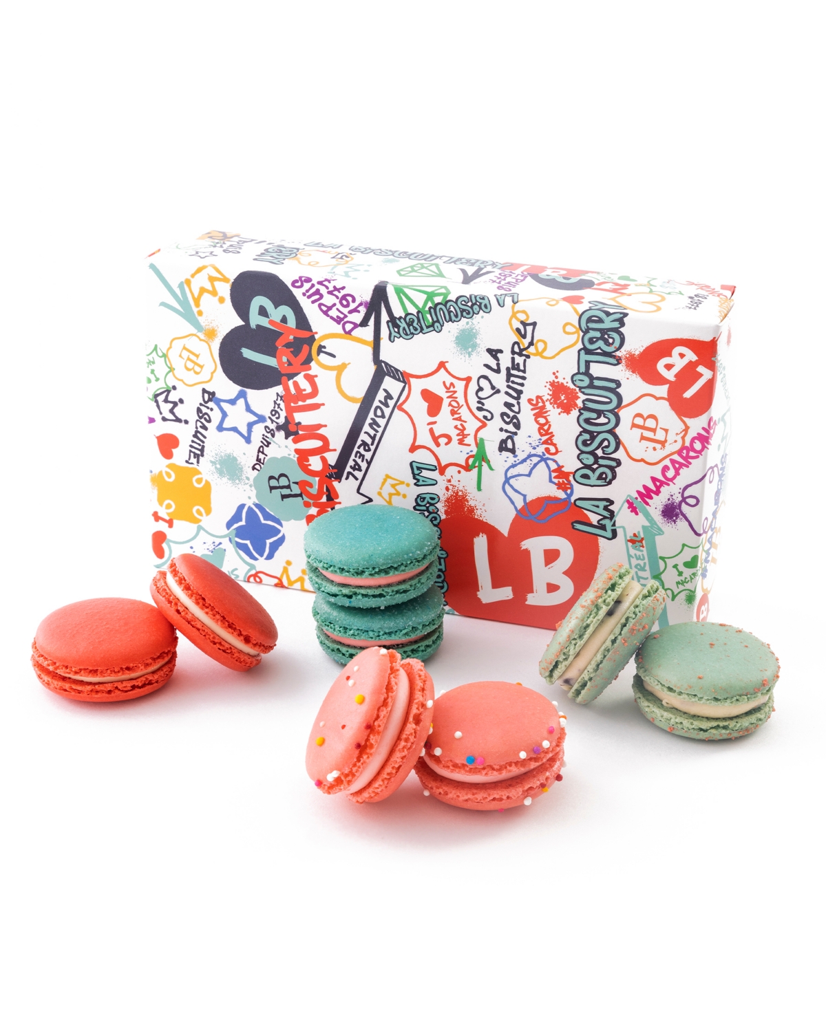 La Biscuitery The Graffiti Edition Box Of 12 Macarons In No Color