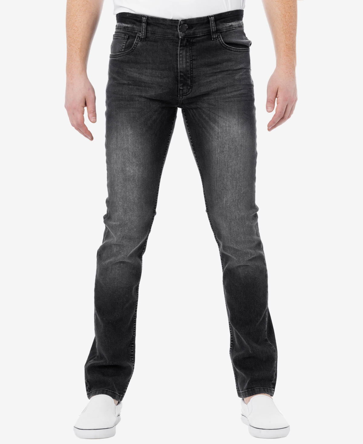 Shop X-ray Men's Stretch 5 Pocket Skinny Jeans In Black Wash