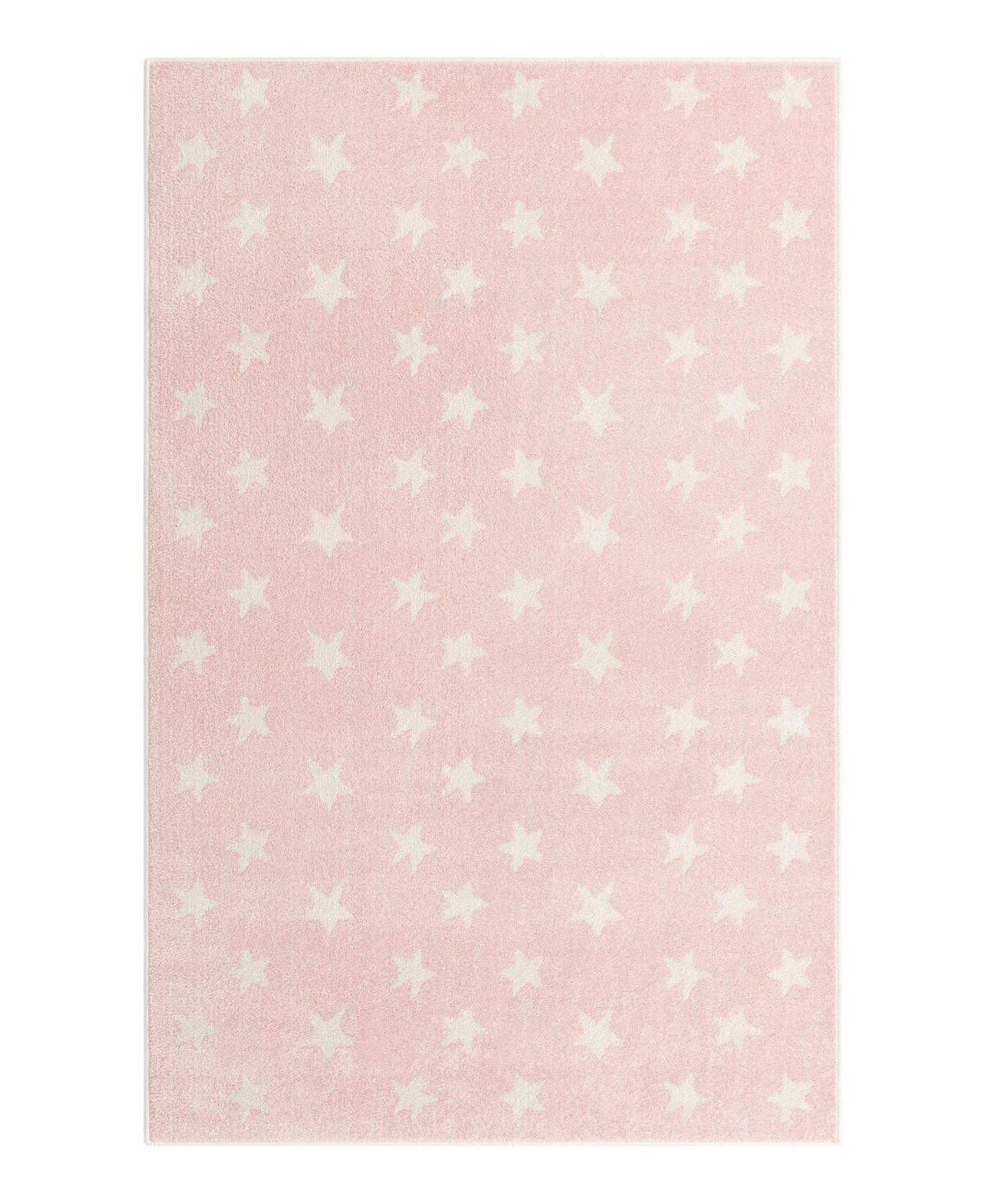 Bayshore Home Campy Kids Stars 5'3" X 8' Area Rug In Pink