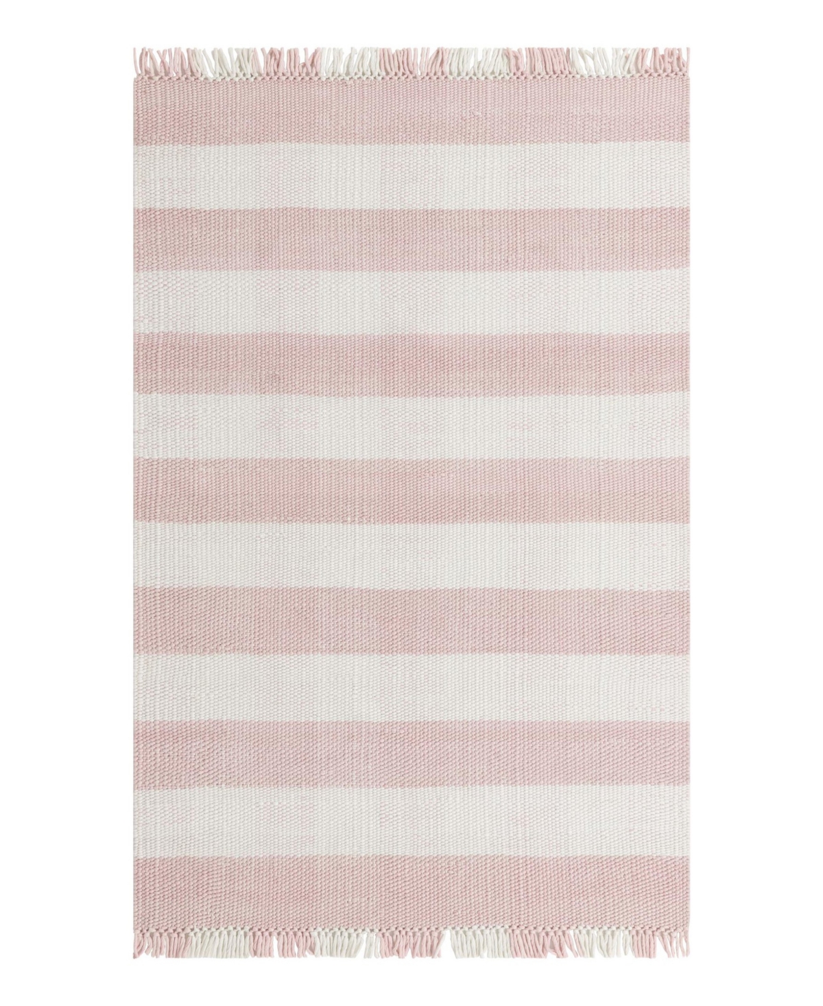 Bayshore Home Pure Plaid Indoor Outdoor Washable Ppd-01 5'3" X 8' Area Rug In Pink
