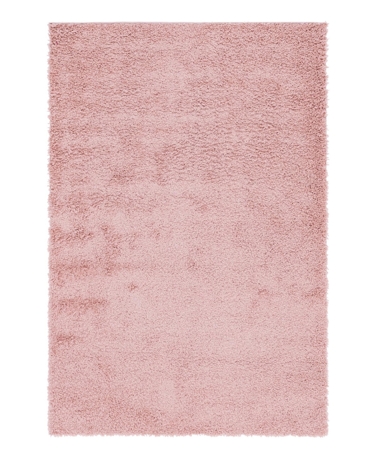 Bayshore Home Canton Shag Solid 6' X 9' Area Rug In Rose