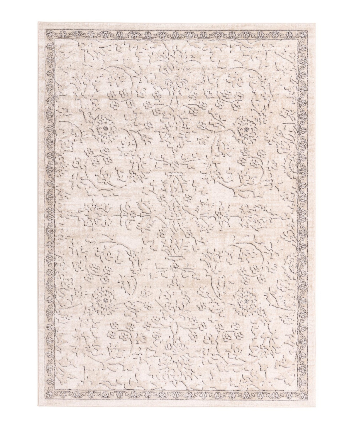 Bayshore Home Wheeler Wlr-02 7' X 10' Area Rug In Ivory