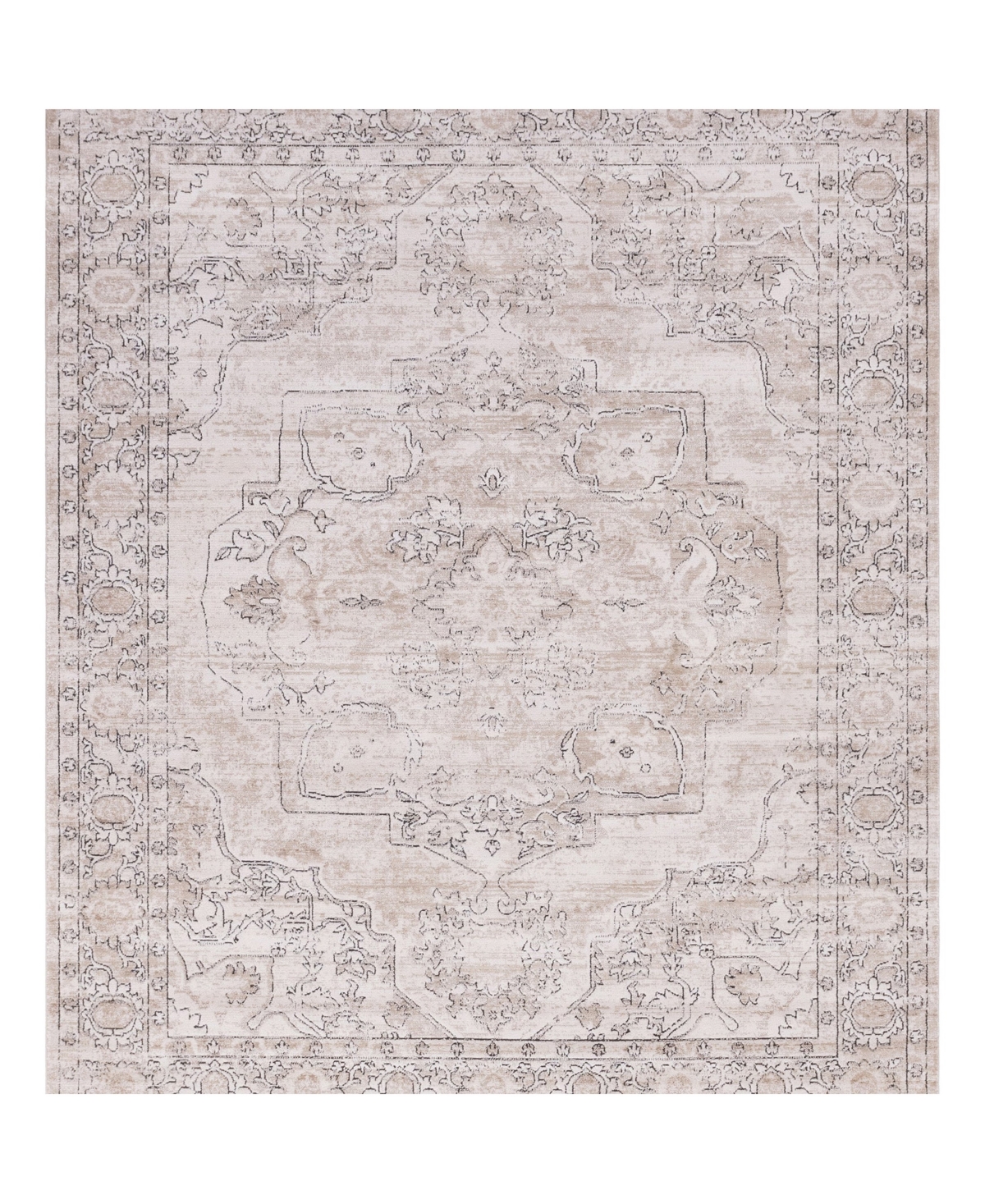 Bayshore Home Wheeler Wlr-07 7'10in x 10' Area Rug - Ivory
