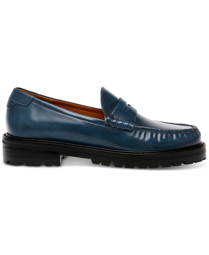 Steve Madden Women's Lawrence Lug Sole Platform Penny Loafers Black Size 9 main image 0