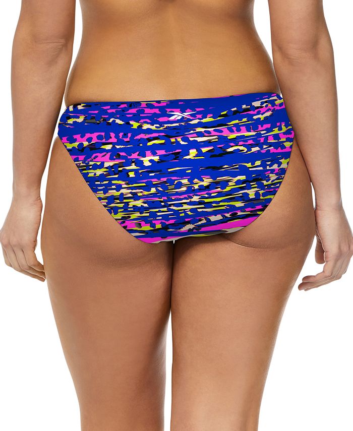 Reebok Women's Printed Hipster Bikini Bottoms Macy's
