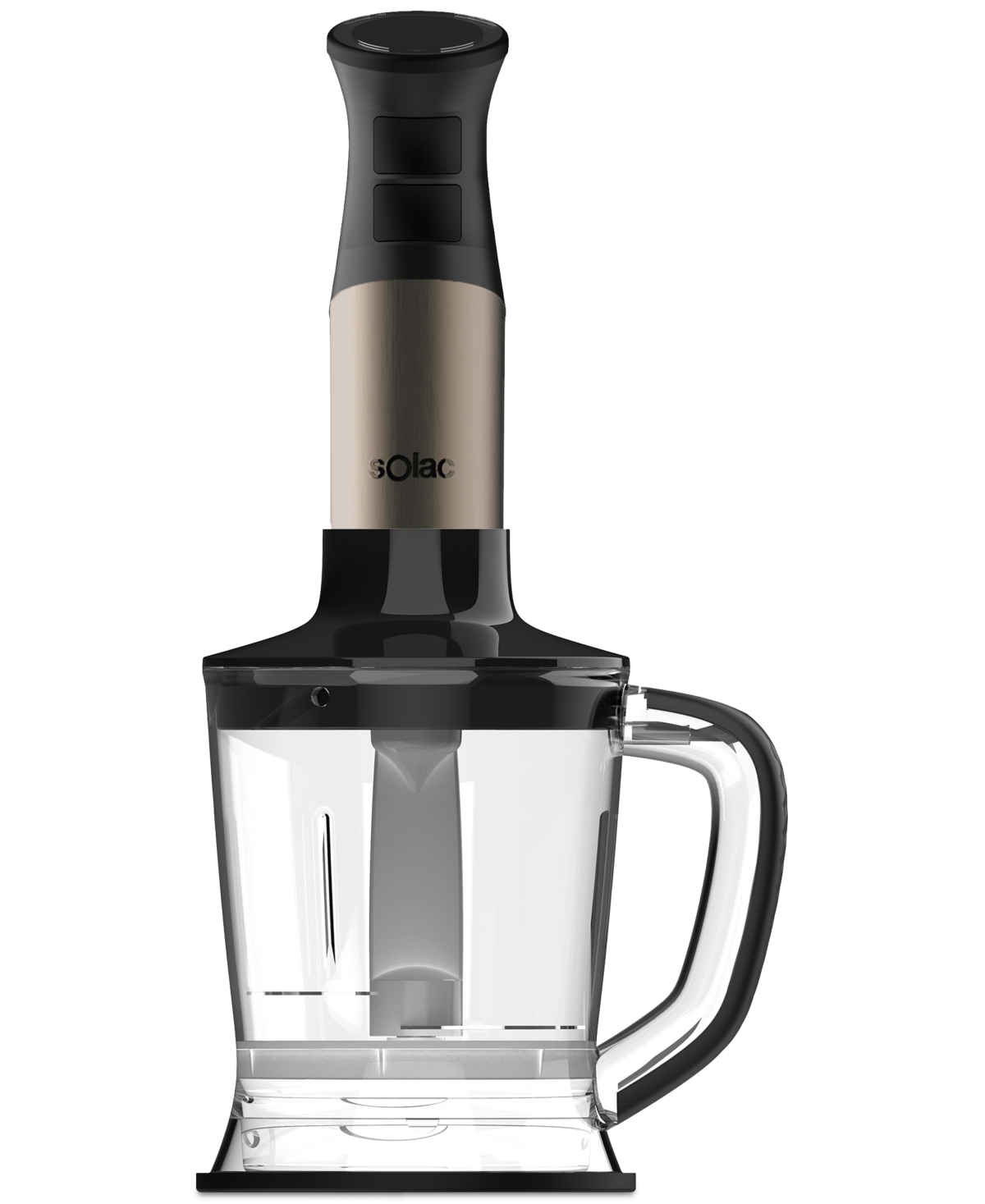 Solac Professional Stainless Steel 1000w Hand Blender In Dark Brushed Stainless-steel