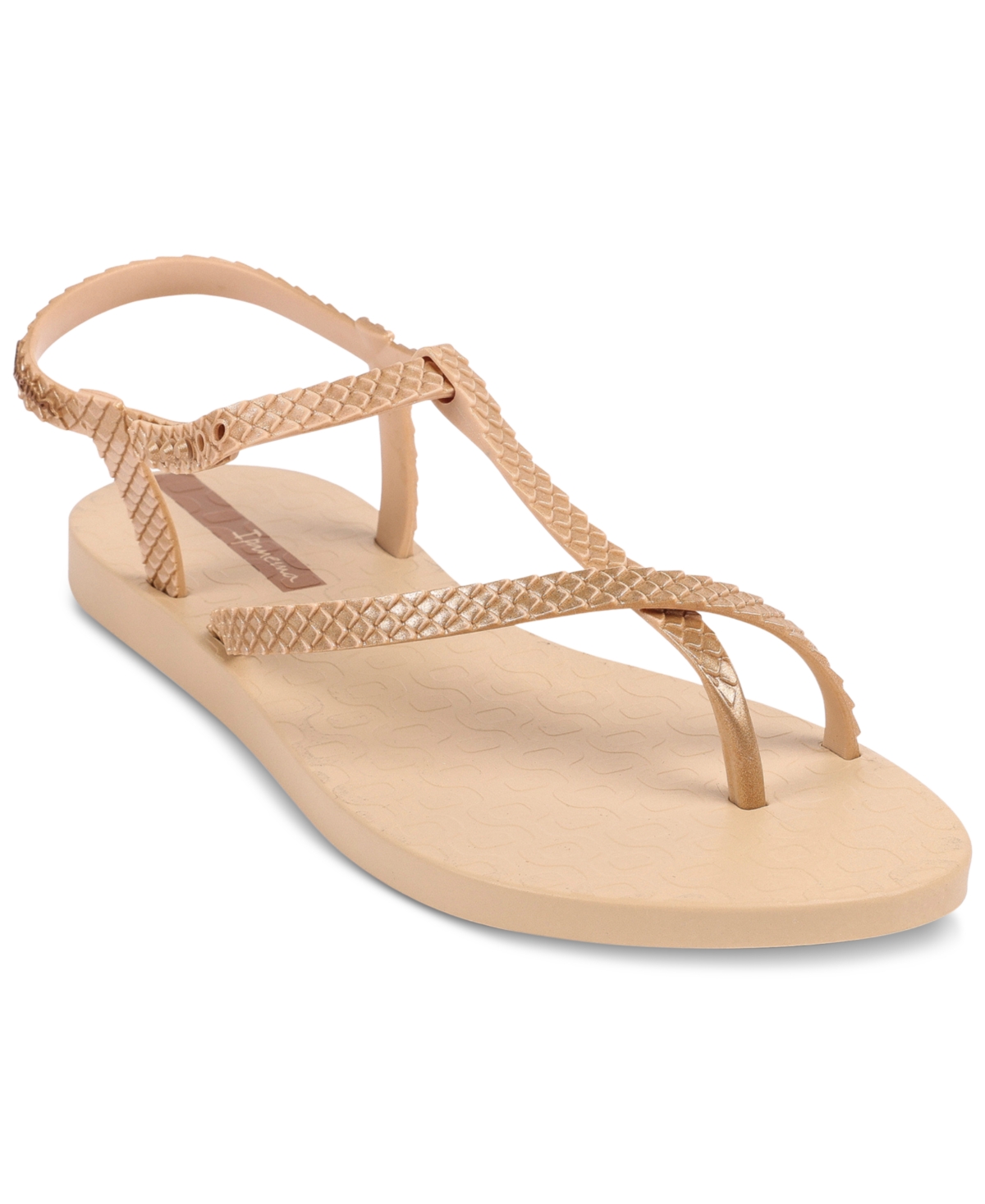 Ipanema Women's Class Wish Ii Strappy Sandals Women's Shoes In Beige/gold