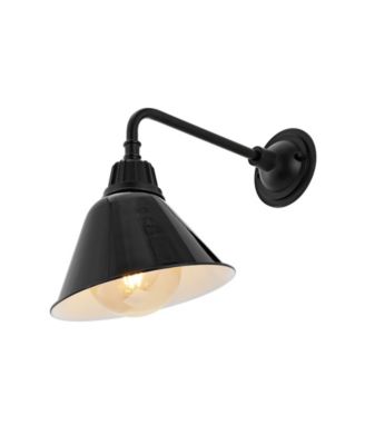 Croydon 9.63" 1-Light Farmhouse Industrial Indoor, Outdoor Iron LED Gooseneck Arm Outdoor Sconce