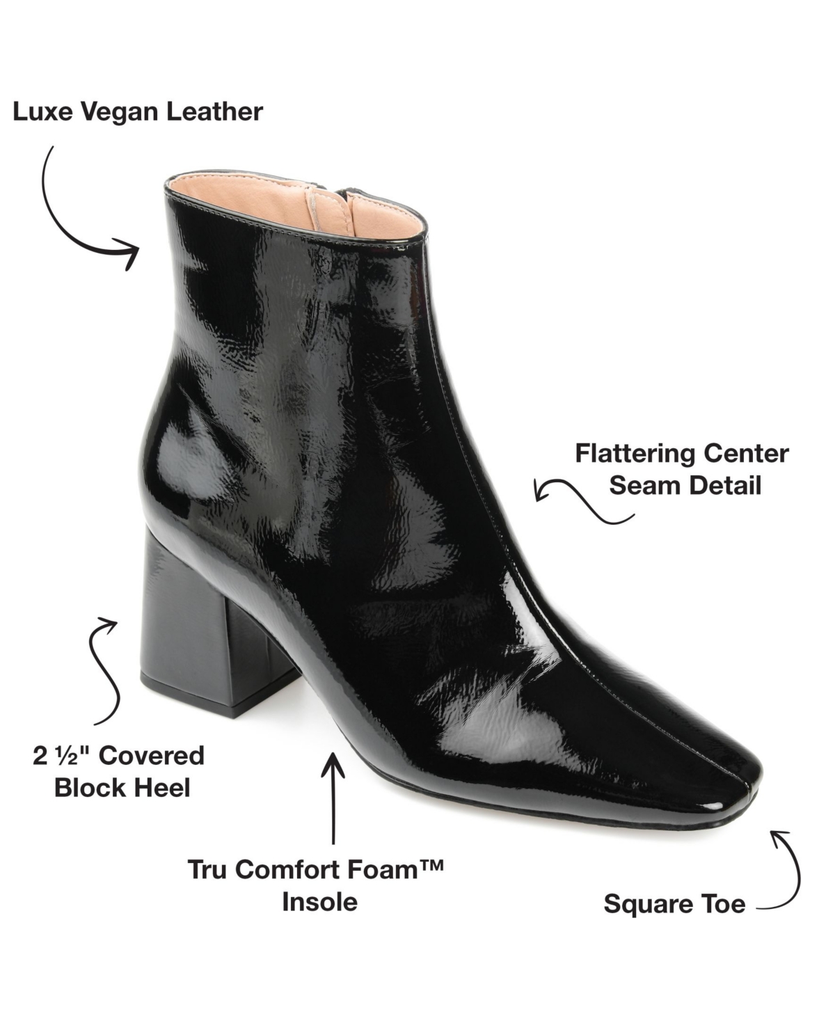 JOURNEE COLLECTION WOMEN'S HAYLINN BLOCK HEEL DRESS BOOTIES 