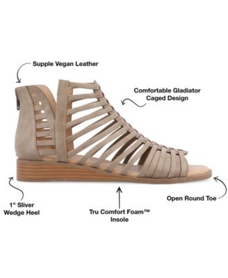 Women's Delilah Gladiator Sliver Wedge Sandals