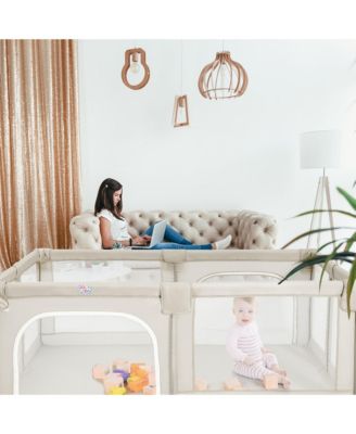 Toddler Playpen Extra Large Activity Center Safety Play Yard w/ Gate