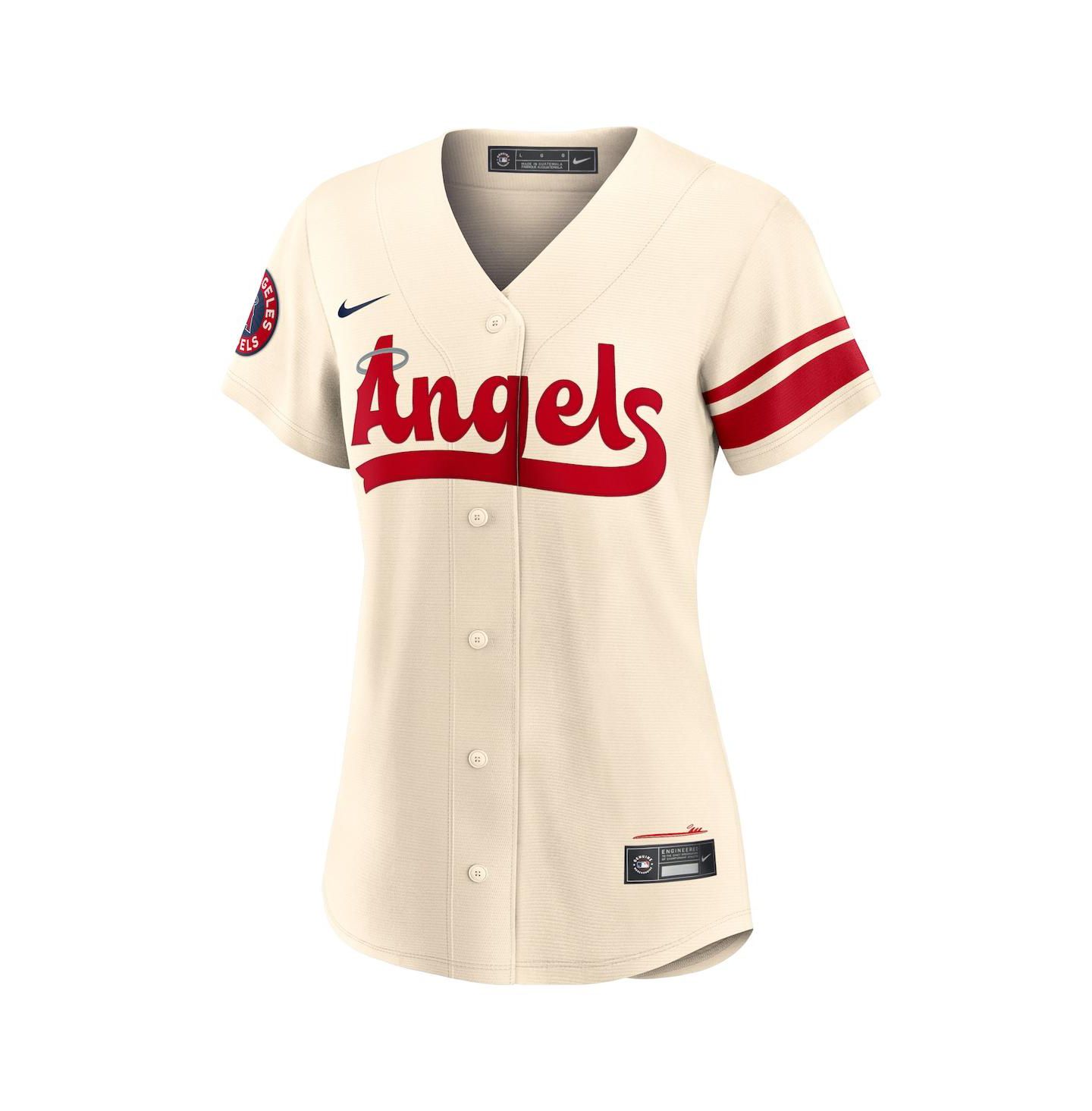 Женский топ Nike Anthony Rendon Cream Los Angeles Angels City Connect Replica Player Jersey — фото 3