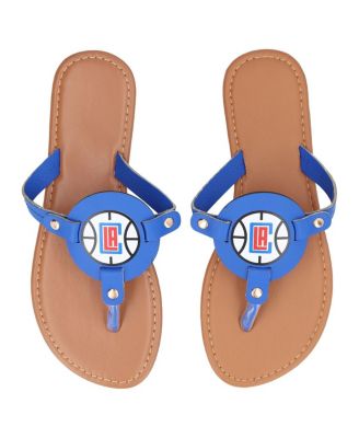 Women's LA Clippers Die-Cut Logo Flip Flops